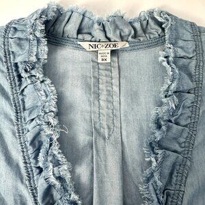 Nic+Zoe Ruffled Up Top NWOT